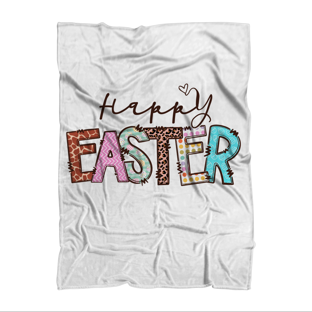 Happy Easter Premium Sublimation Adult Blanket - DirectlyPersonalised