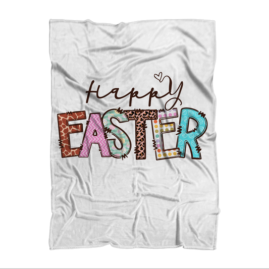 Happy Easter Premium Sublimation Adult Blanket - DirectlyPersonalised