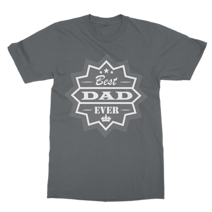 Best Dad Ever Classic Heavy Cotton Adult T-Shirt - DirectlyPersonalised