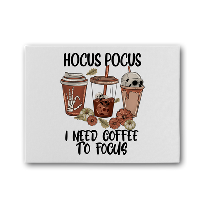 HOCUS POCUS -COFFEE DESIGN Premium Stretched Canvas - DirectlyPersonalised
