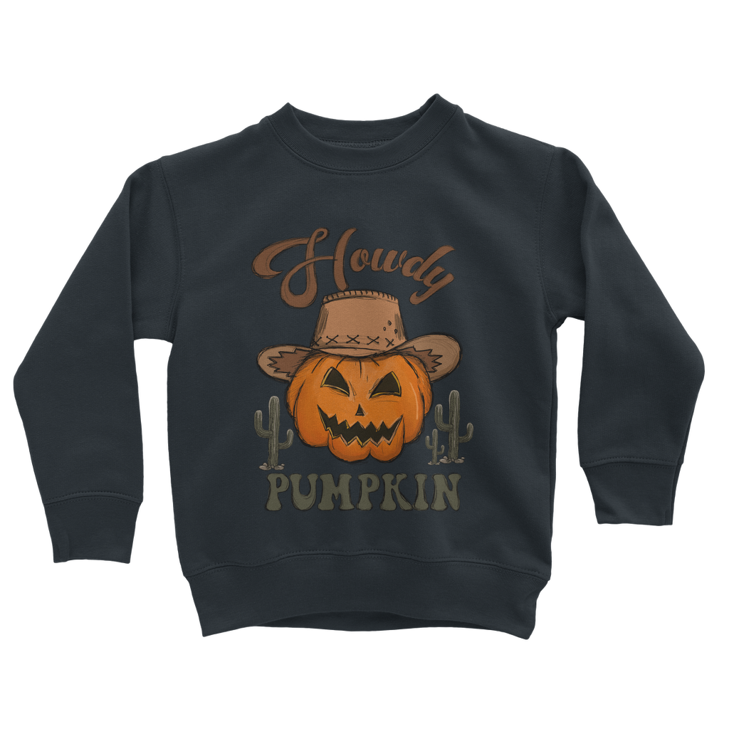 HOWDY PUMPKIN Classic Kids Sweatshirt - DirectlyPersonalised