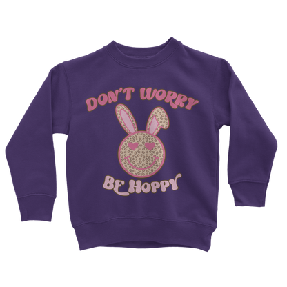Don't worry be 'happy' Classic Kids Sweatshirt - DirectlyPersonalised