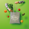 Merry Christmas White Shopper Tote Bag