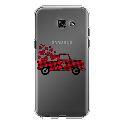 Love Truck Back Printed Transparent Hard Phone Case