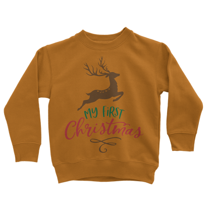 My First Christmas Colour Classic Kids Sweatshirt
