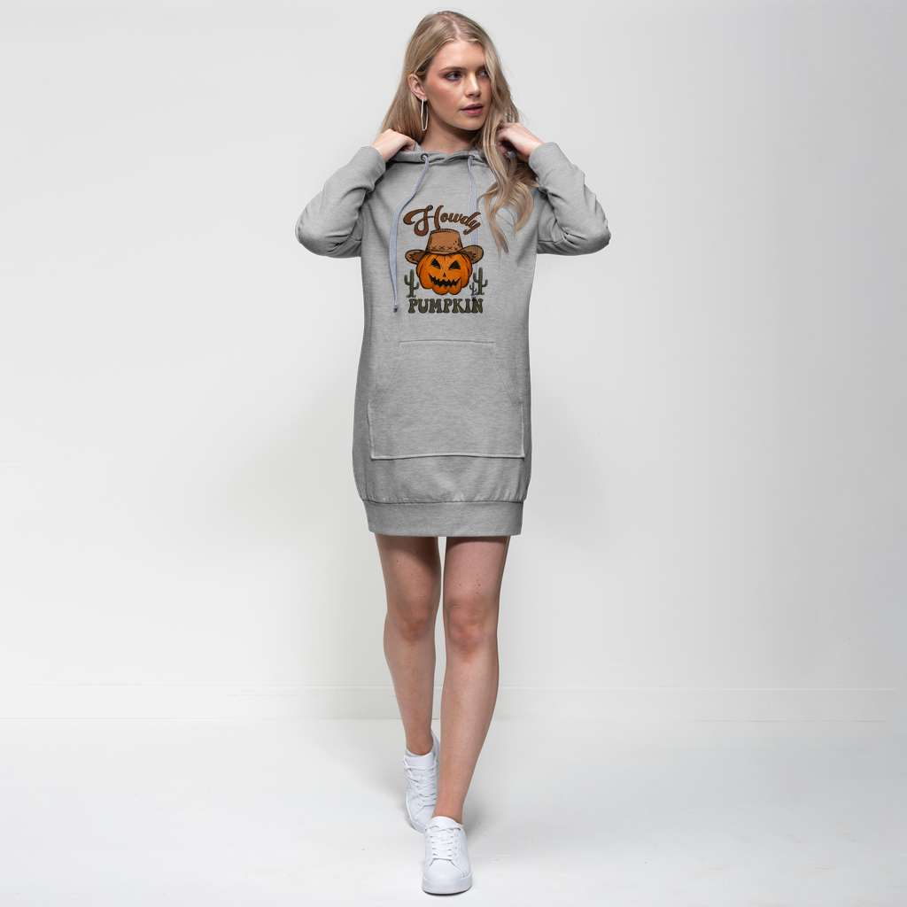 HOWDY PUMPKIN Premium Adult Hoodie Dress - DirectlyPersonalised