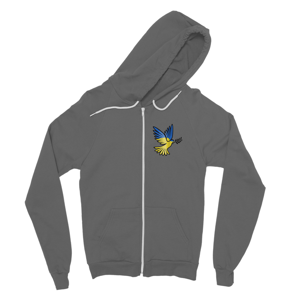 SUPPORT FOR UKRAINE Classic Adult Zip Hoodie - DirectlyPersonalised