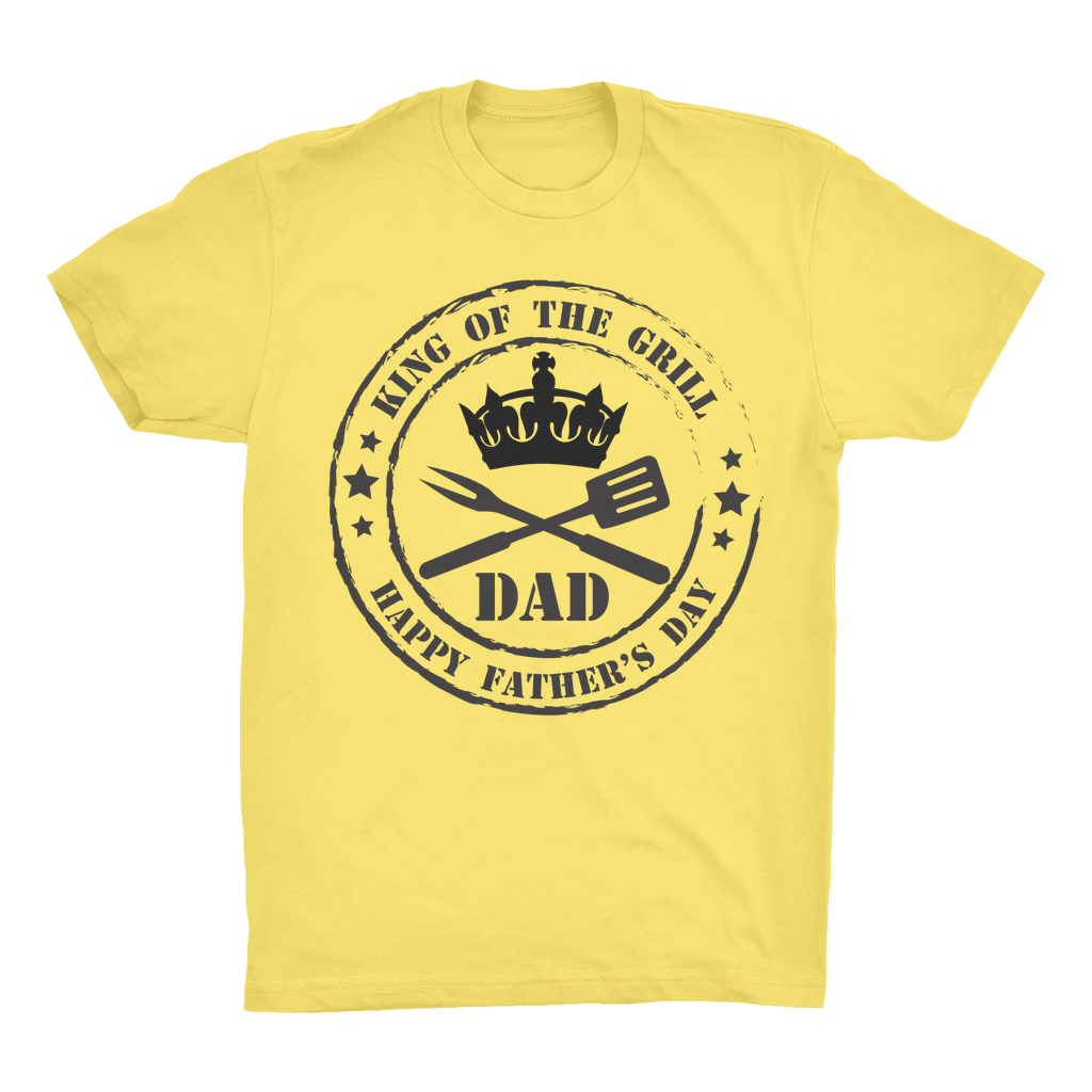 King of the Grill Organic Adult T-Shirt - DirectlyPersonalised