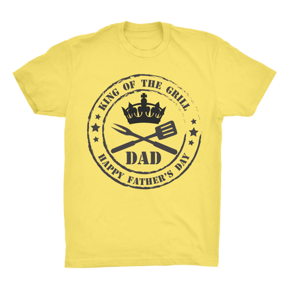 King of the Grill Organic Adult T-Shirt - DirectlyPersonalised