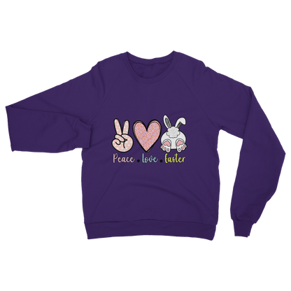 PEACE LOVE EASTER Classic Adult Sweatshirt - DirectlyPersonalised