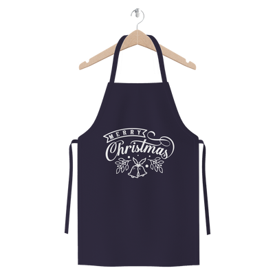 Merry Christmas White Premium Jersey Apron