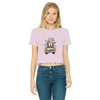 LETS GET SPOOKY Classic Women's Cropped Raw Edge T-Shirt