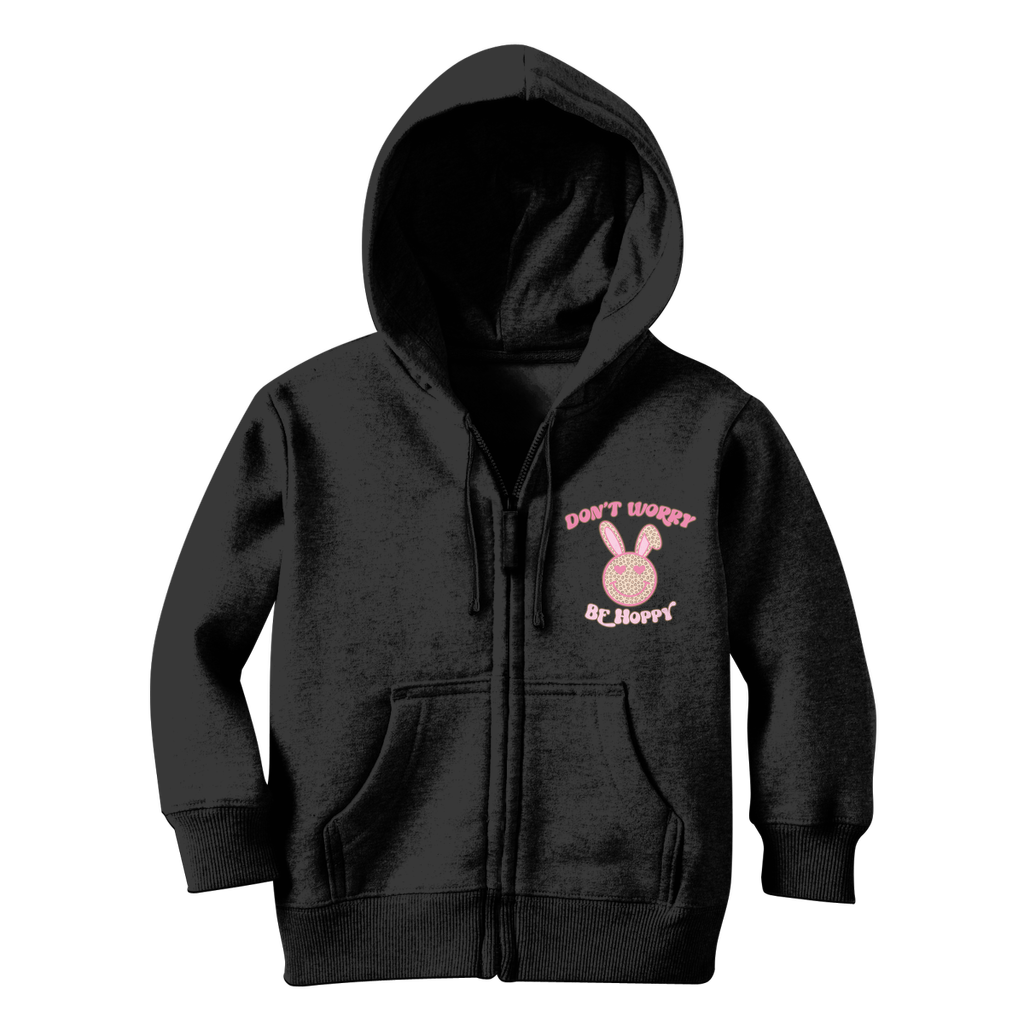 Don't worry be 'happy' Classic Kids Zip Hoodie - DirectlyPersonalised