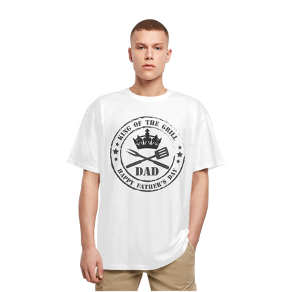 King of the Grill Heavy Oversized T-Shirt - DirectlyPersonalised