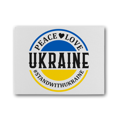 STAND WITH UKRAINE Premium Stretched Canvas - DirectlyPersonalised
