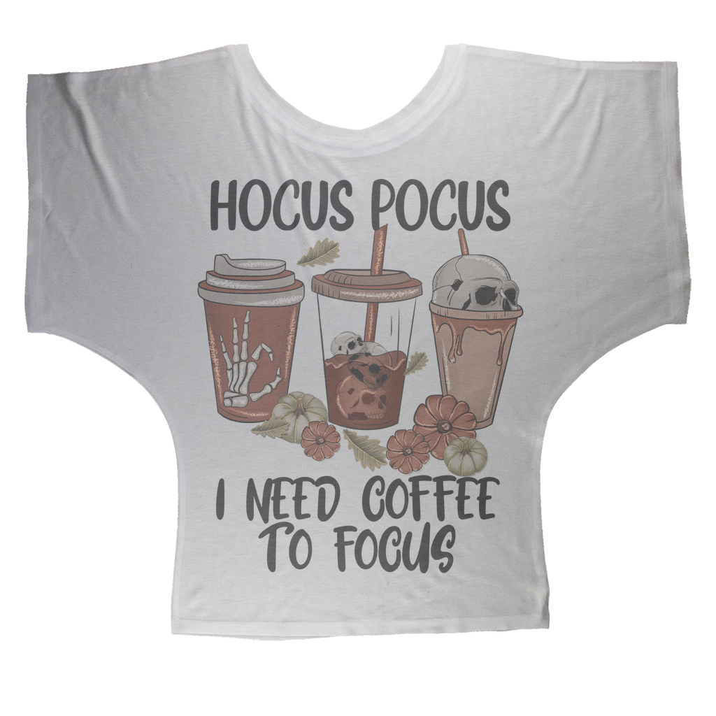 HOCUS POCUS -COFFEE DESIGN Sublimation Batwing Top - DirectlyPersonalised