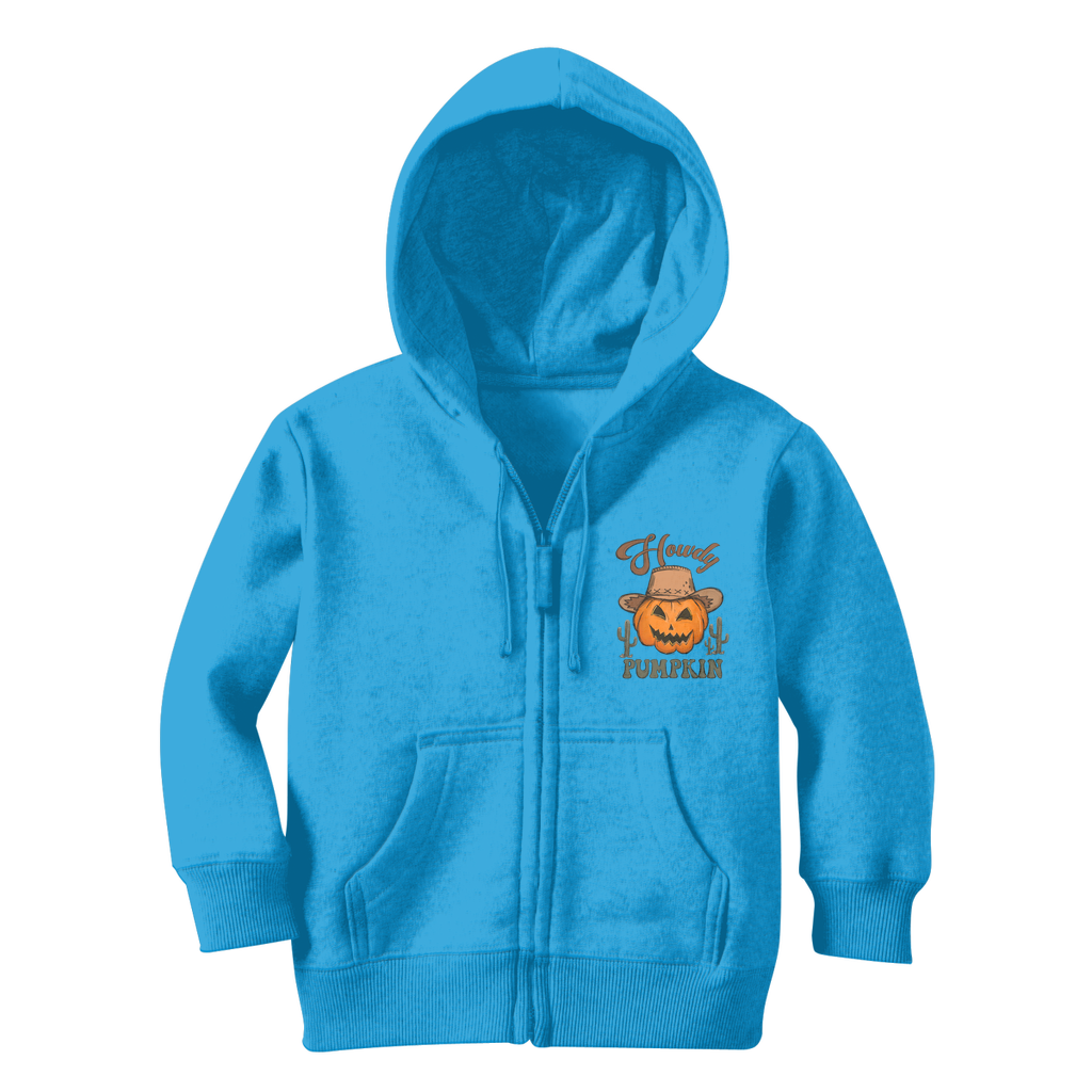HOWDY PUMPKIN Classic Kids Zip Hoodie - DirectlyPersonalised