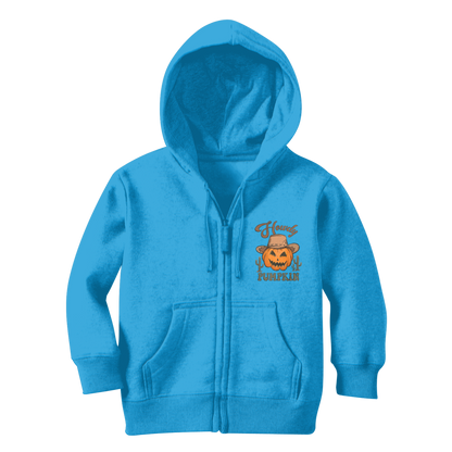 HOWDY PUMPKIN Classic Kids Zip Hoodie - DirectlyPersonalised