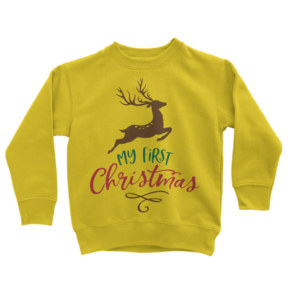 My First Christmas Colour Classic Kids Sweatshirt