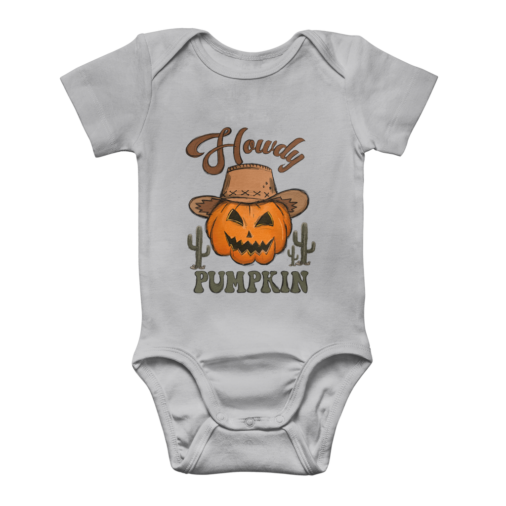HOWDY PUMPKIN Classic Baby Onesie Bodysuit - DirectlyPersonalised