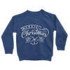 Merry Christmas White Classic Kids Sweatshirt