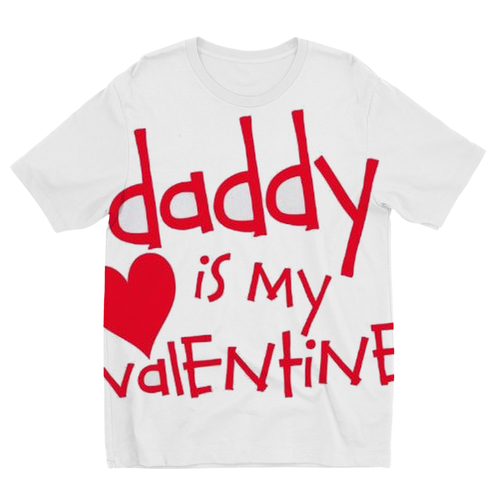 Daddy's my Valentine Sublimation Kids T-Shirt - DirectlyPersonalised
