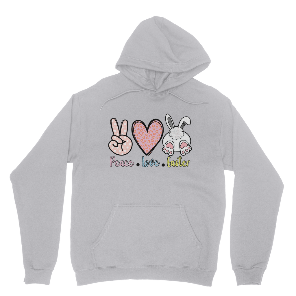 PEACE LOVE EASTER Classic Adult Hoodie - DirectlyPersonalised