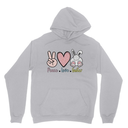 PEACE LOVE EASTER Classic Adult Hoodie - DirectlyPersonalised