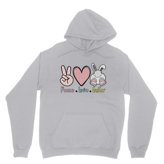 PEACE LOVE EASTER Classic Adult Hoodie - DirectlyPersonalised