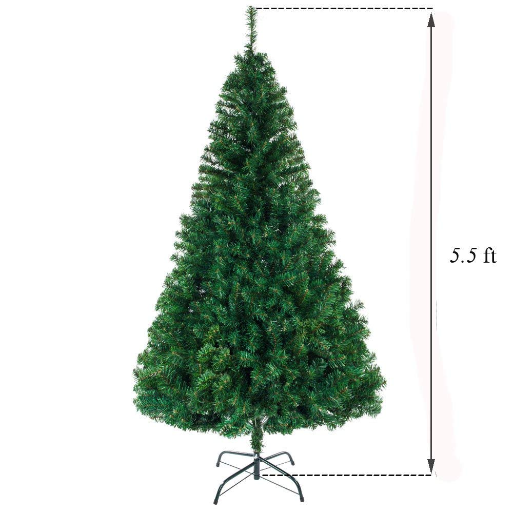5.5ft 850 Branch Christmas Tree - Decorative Christmas Tree - DirectlyPersonalised