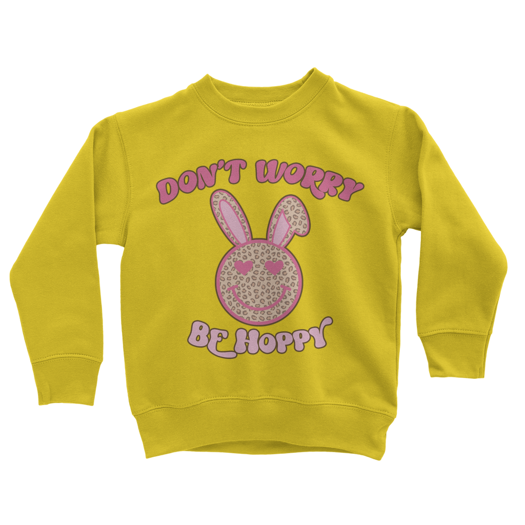 Don't worry be 'happy' Classic Kids Sweatshirt - DirectlyPersonalised