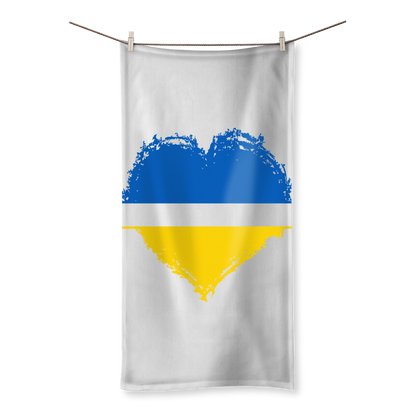 HEARTS WITH UKRAINE Sublimation All Over Towel - DirectlyPersonalised