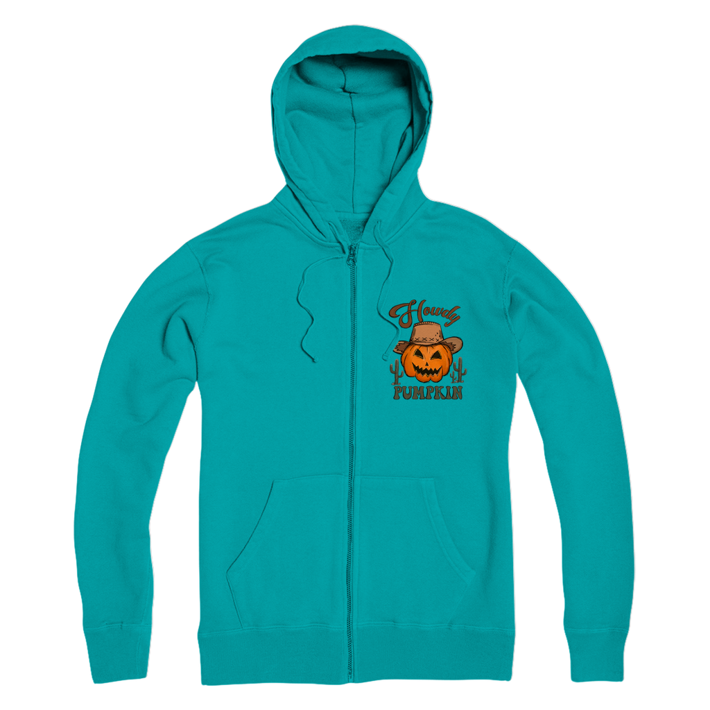 HOWDY PUMPKIN Premium Adult Zip Hoodie - DirectlyPersonalised