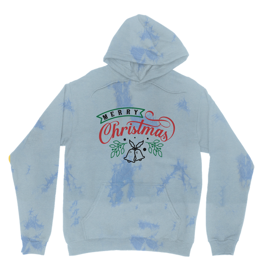 Merry Christmas Tie Dye Hoodie