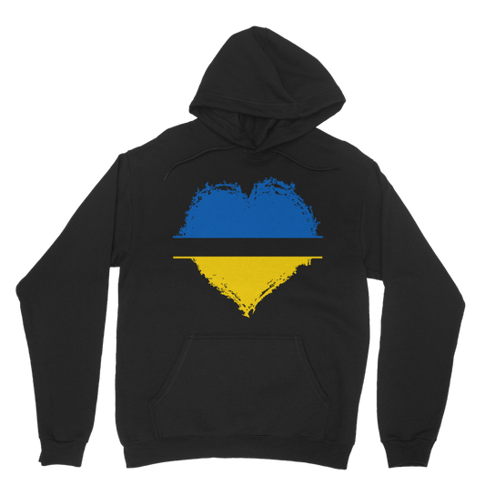 HEARTS WITH UKRAINE Classic Adult Hoodie - DirectlyPersonalised