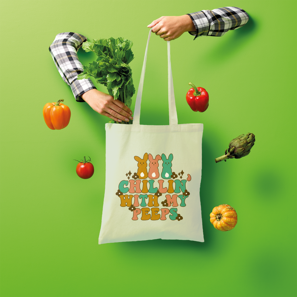 Chillin with my peeps Shopper Tote Bag - DirectlyPersonalised