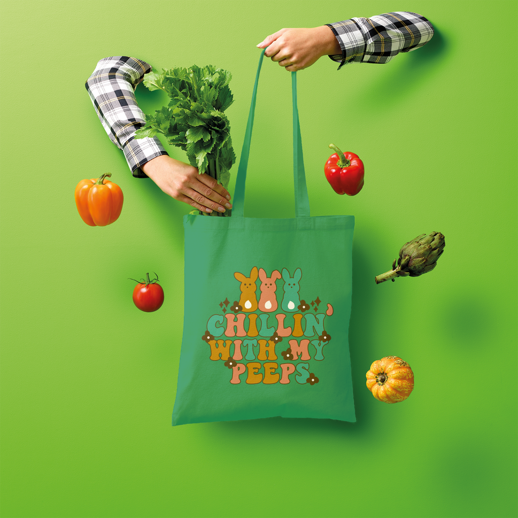 Chillin with my peeps Shopper Tote Bag - DirectlyPersonalised