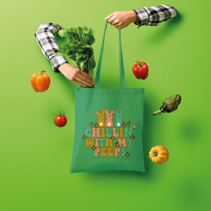 Chillin with my peeps Shopper Tote Bag - DirectlyPersonalised