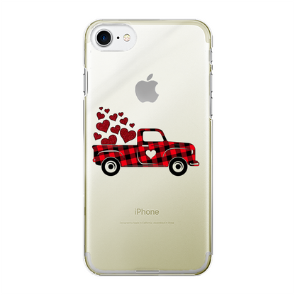 Love Truck Back Printed Transparent Hard Phone Case - DirectlyPersonalised