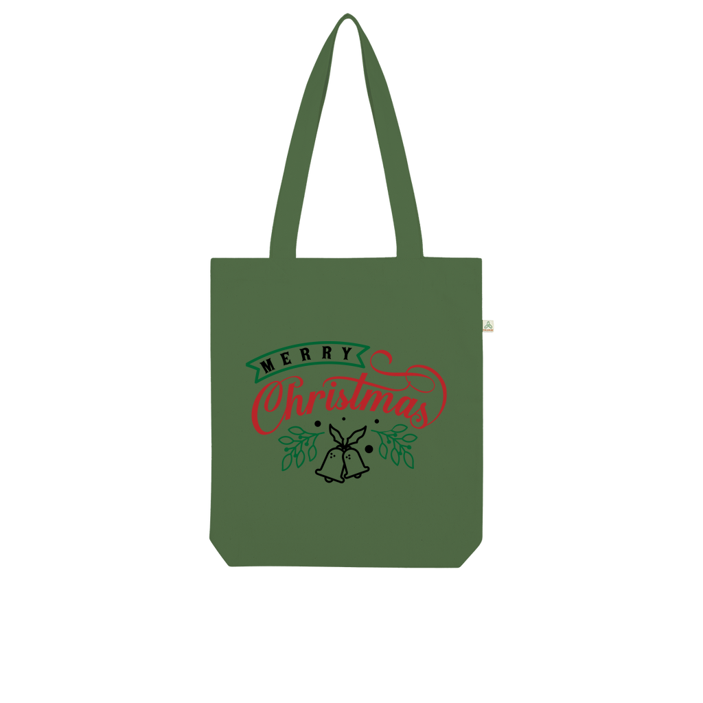 Merry Christmas Organic Tote Bag - DirectlyPersonalised