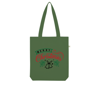 Merry Christmas Organic Tote Bag - DirectlyPersonalised