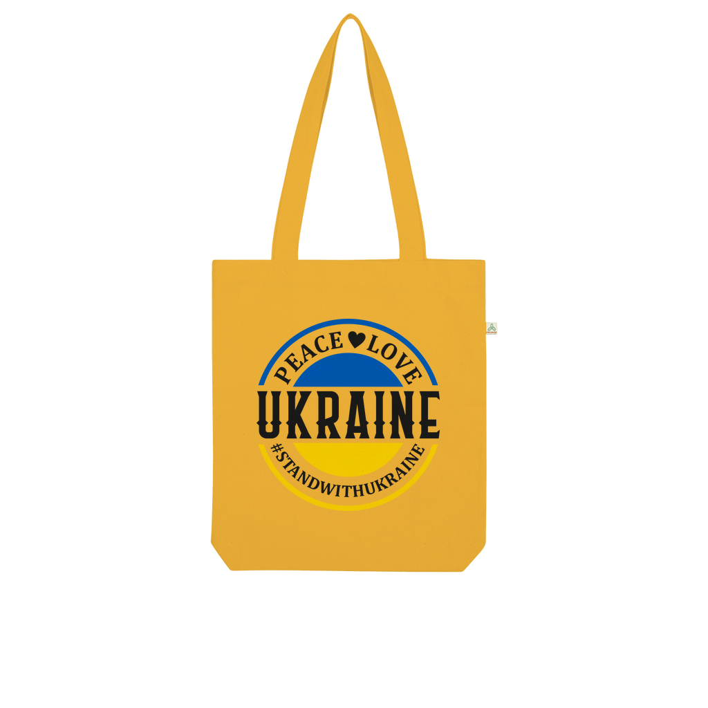 STAND WITH UKRAINE Organic Tote Bag - DirectlyPersonalised
