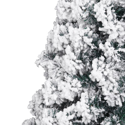 7ft PVC Flocking Christmas Tree 1300 Branches Spread Out Natural Tree - DirectlyPersonalised