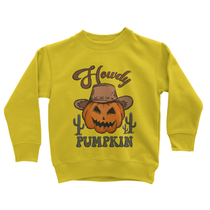 HOWDY PUMPKIN Classic Kids Sweatshirt - DirectlyPersonalised