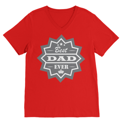 Best Dad Ever Classic V-Neck T-Shirt - DirectlyPersonalised