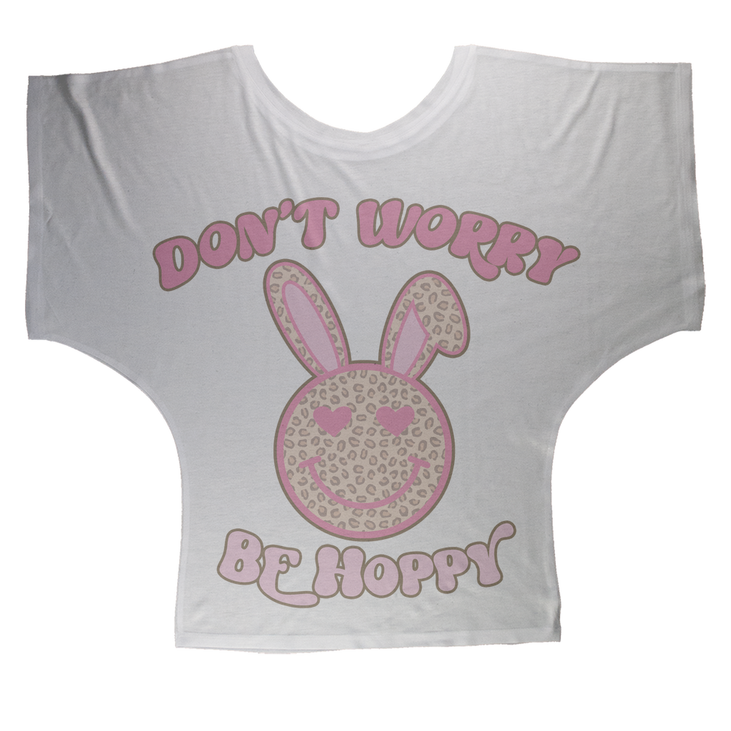 Don't worry be 'happy' Sublimation Batwing Top - DirectlyPersonalised