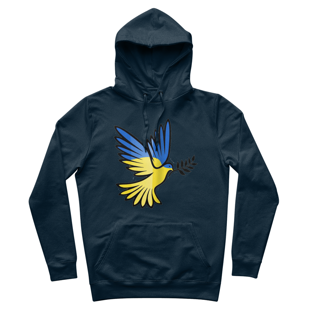SUPPORT FOR UKRAINE 100% Organic Cotton Hoodie - DirectlyPersonalised