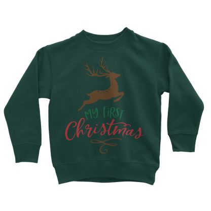 My First Christmas Colour Classic Kids Sweatshirt