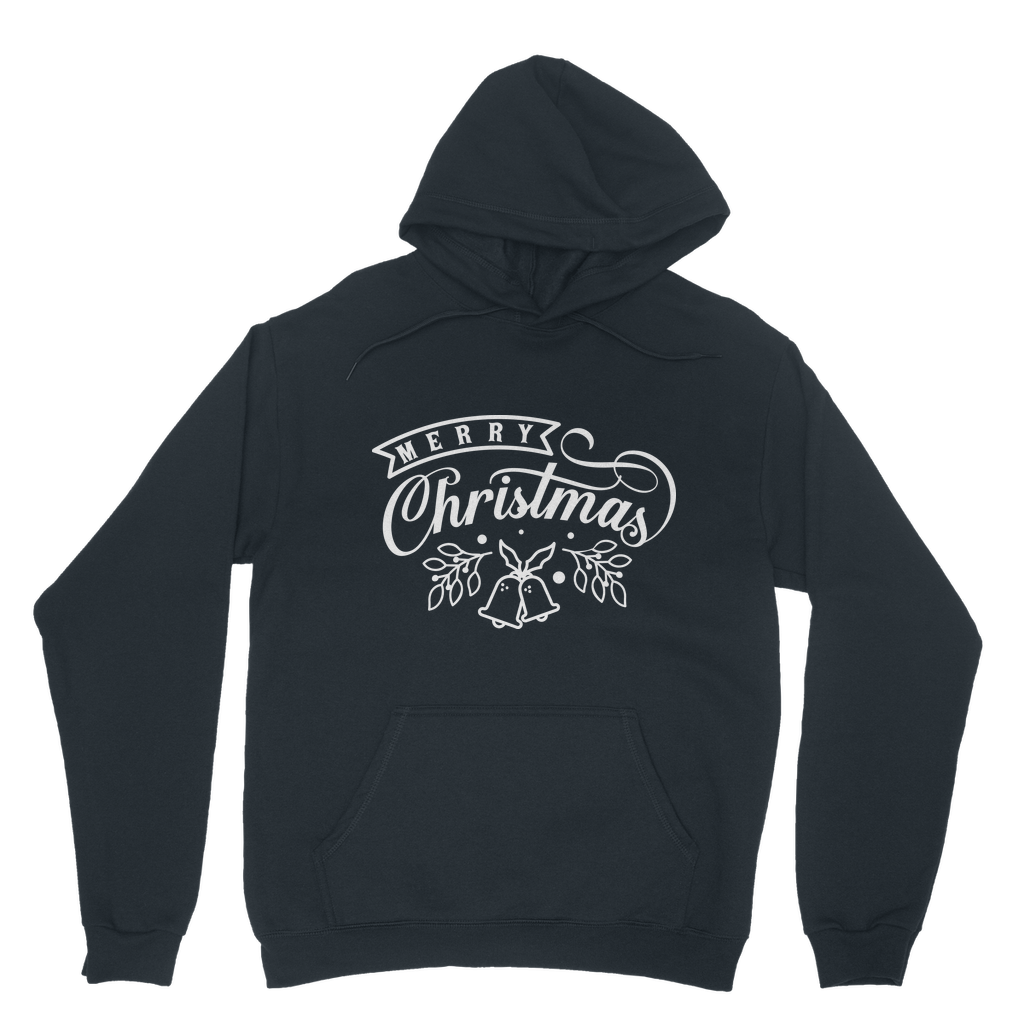Merry Christmas White Classic Adult Hoodie