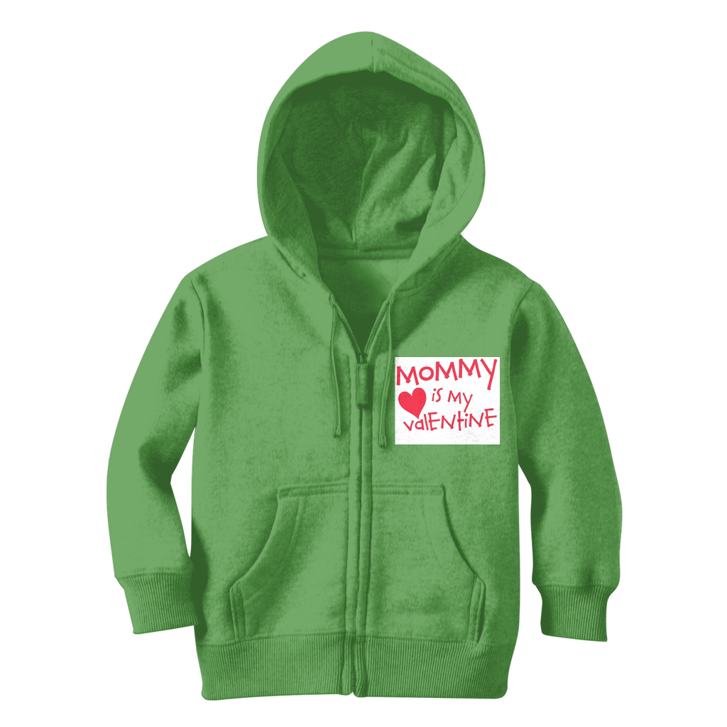 Mummys Valentine Classic Kids Zip Hoodie - DirectlyPersonalised